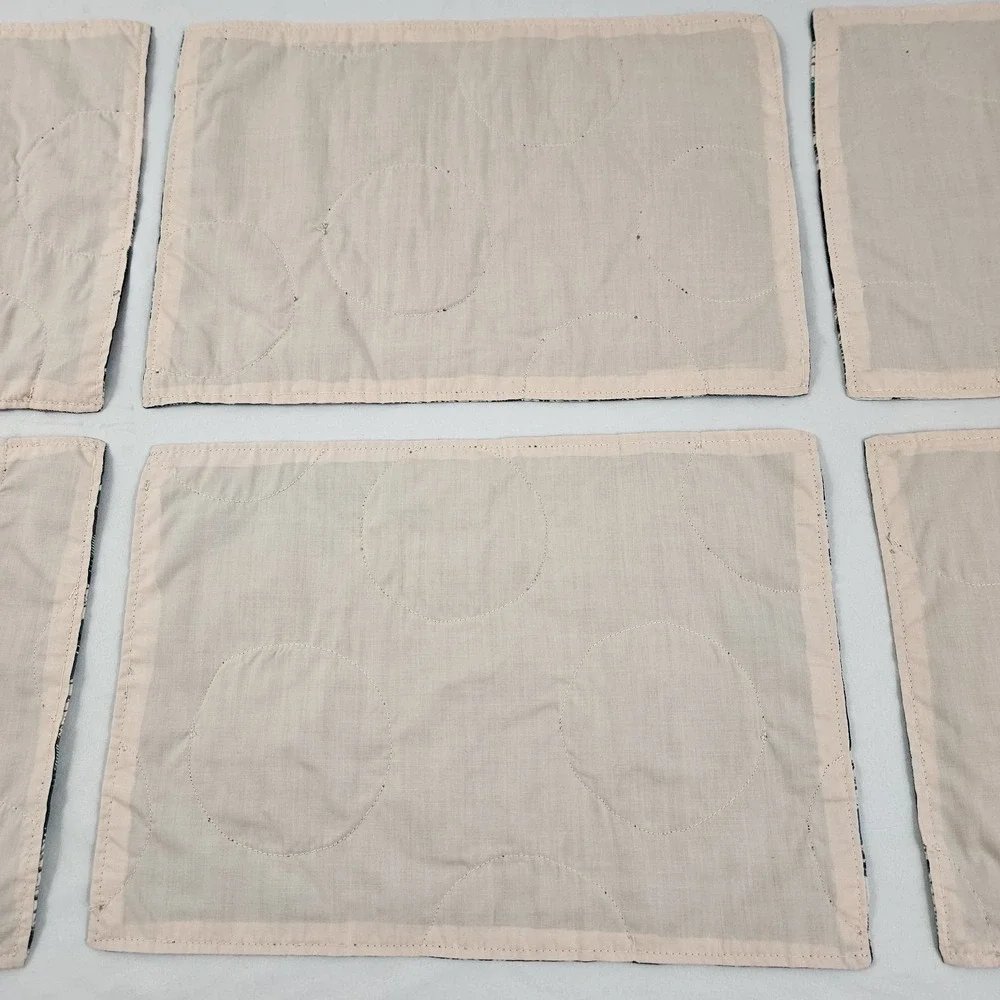 Vintage Cowboy Placemats Horse Roping South Western Rodeo Set of 6 Handmade